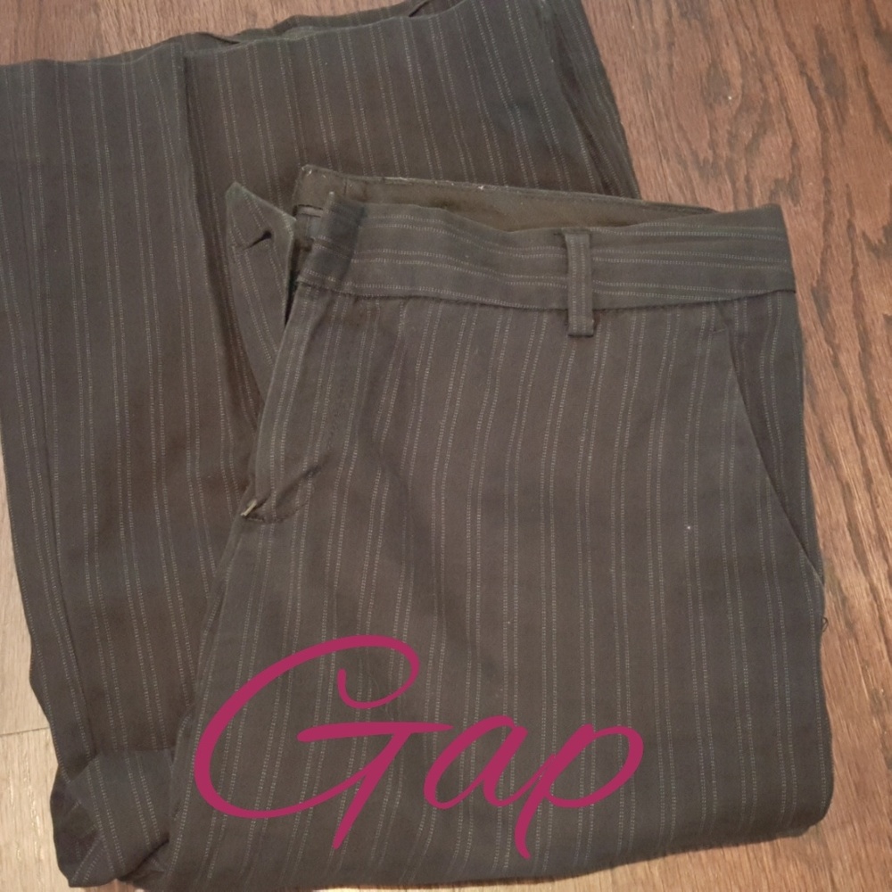 Gap Charcoal Pinstripe Pants